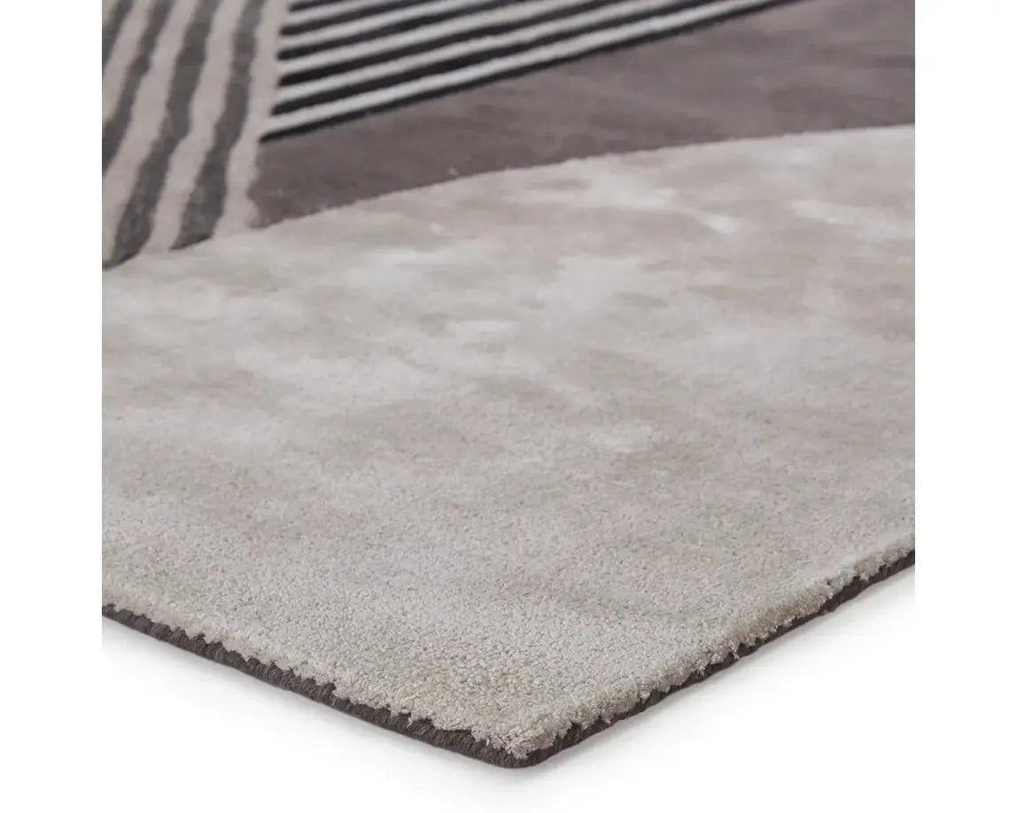 Iconic ICO06 Grey/Black Rug - Baconco