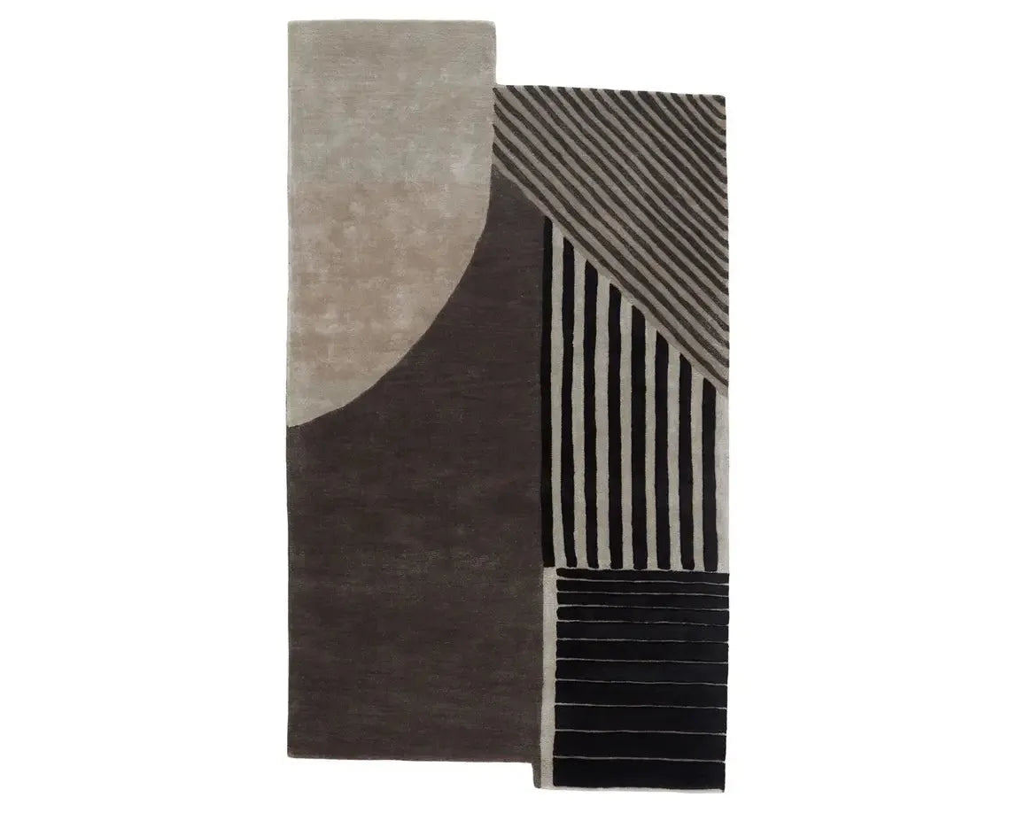 Iconic ICO06 Grey/Black Rug - Baconco