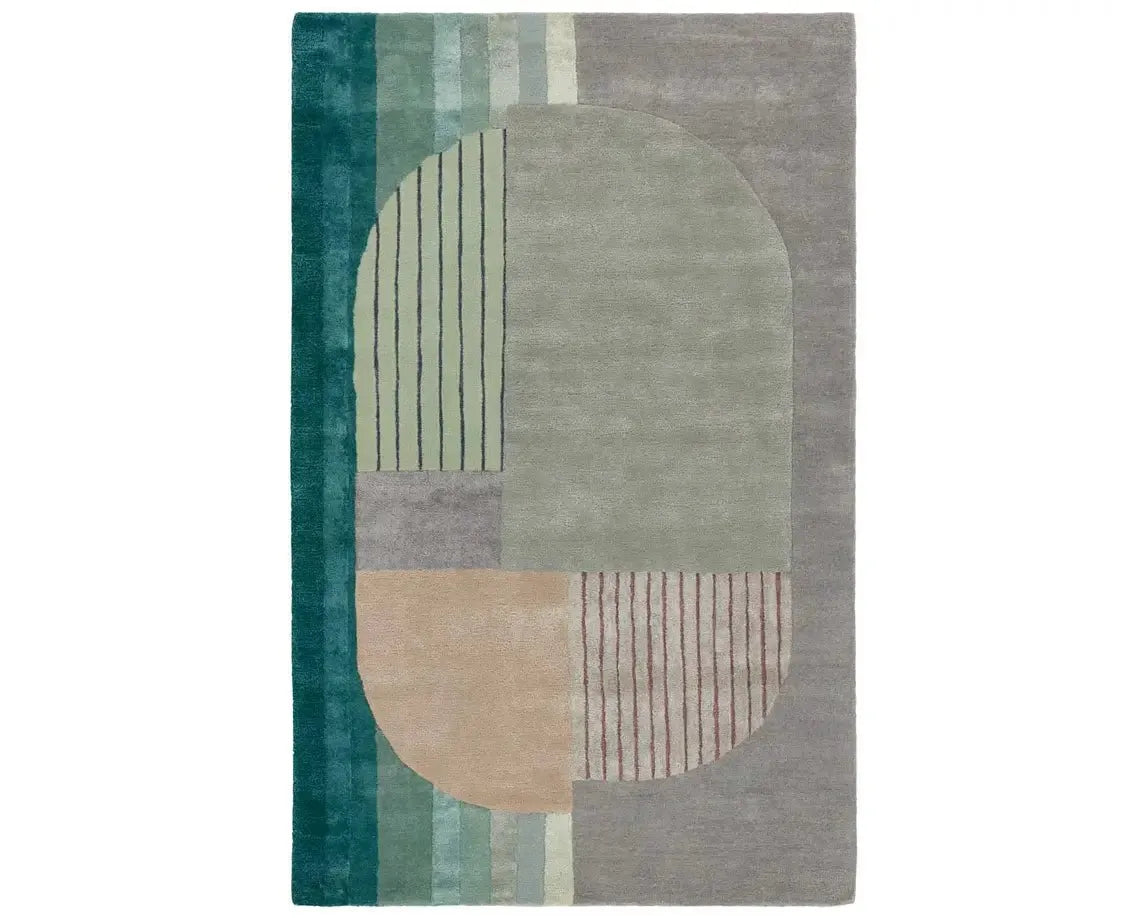 Iconic ICO10 Sage/Grey Rug - Baconco