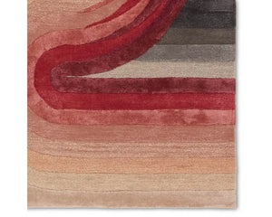 Iconic ICO12 Red/Grey Rug - Baconco