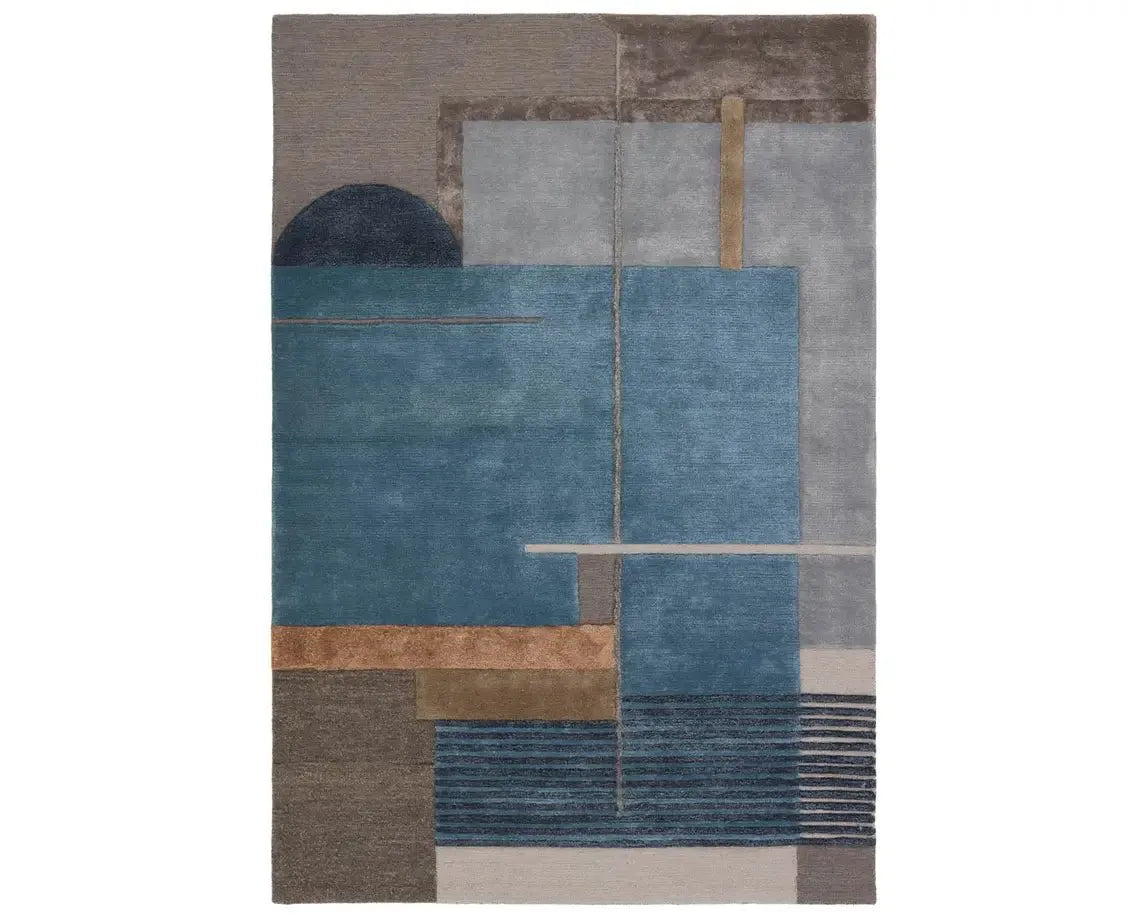 Iconic ICO15 Blue/Grey Rug - Baconco