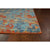 Illusions 6208 Elements Blue/Coral Rug - Baconco