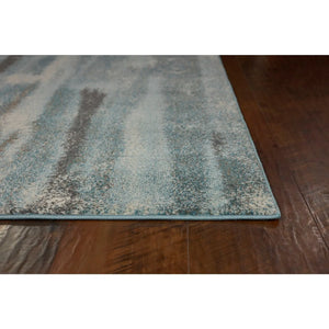 Illusions 6211 Moderne Teal Rug - Baconco