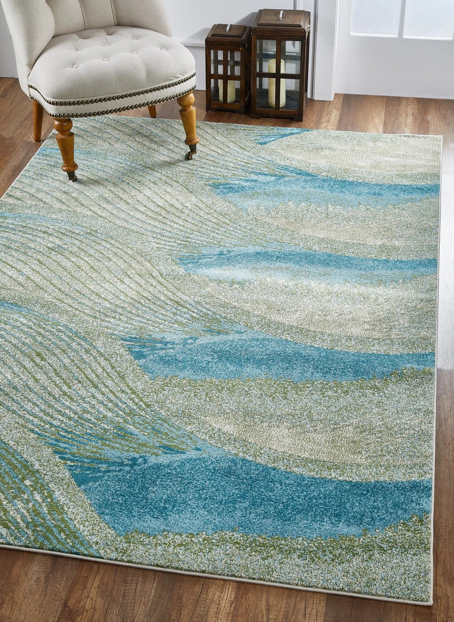 Illusions 6222 Breeze Ocean Rugs - Baconco