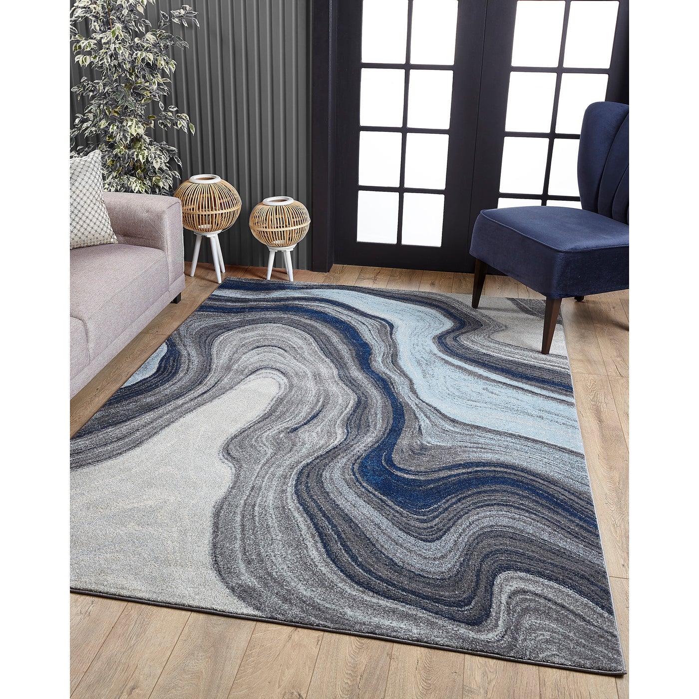 Illusions 6227 Blue/Grey Marble - Baconco