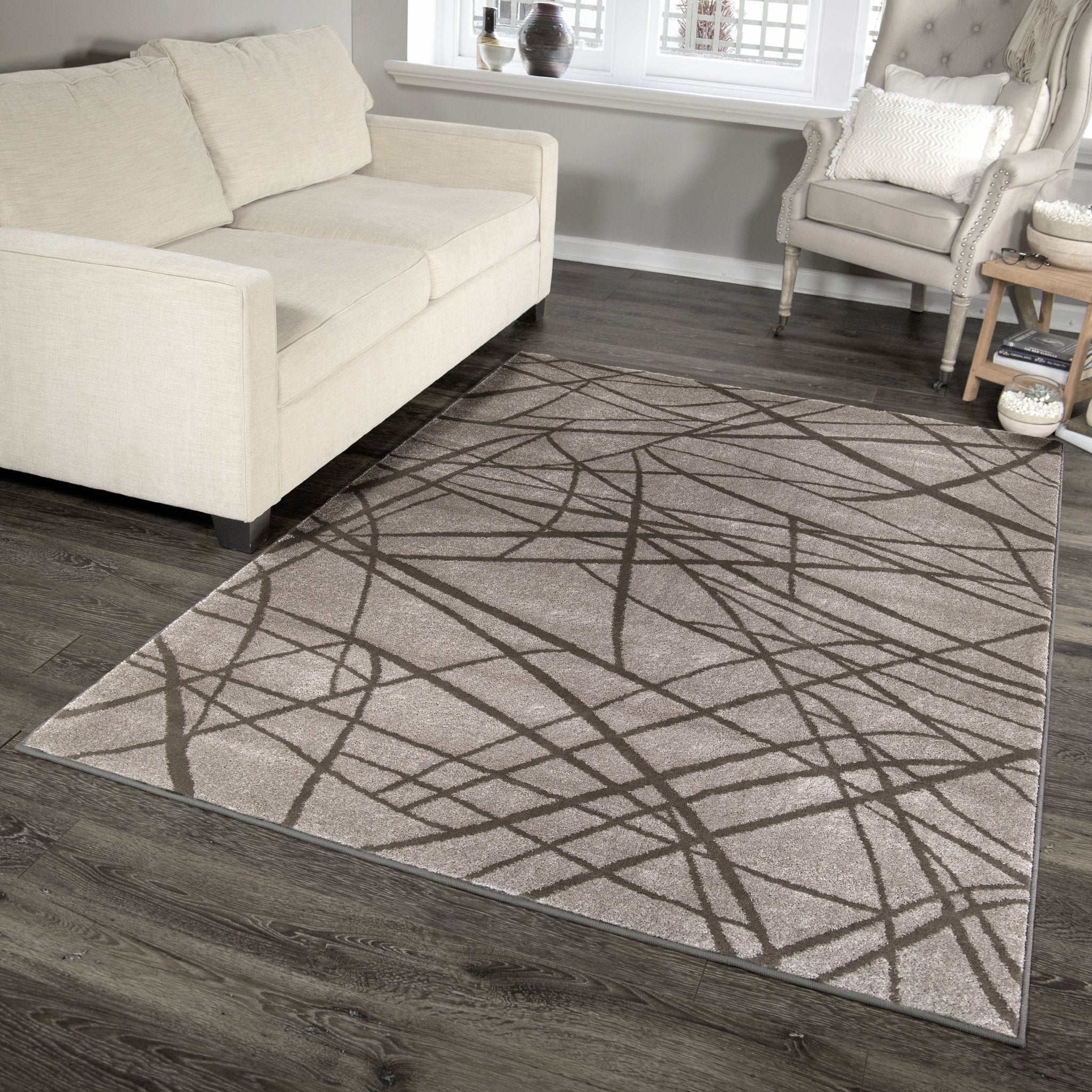 Illusions 9302 Branches Cloud Gray Rug - Baconco