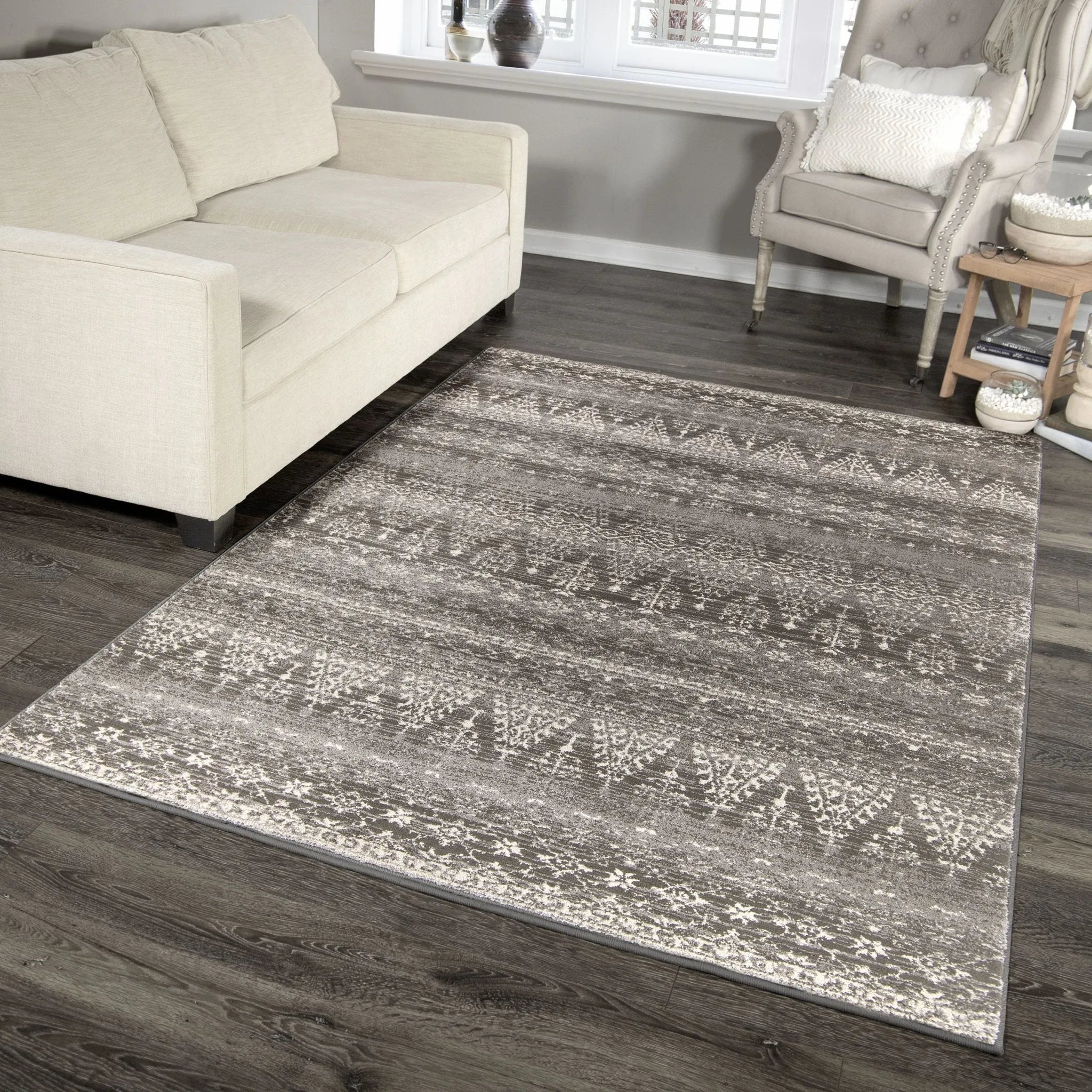 Illusions 9308 Thames Taupe Rug - Baconco