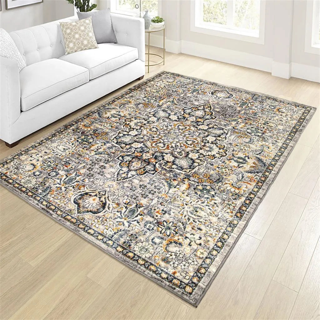 Imperial By Palmetto Living 9515 Faremen Distressed Grey Rugs - Baconco