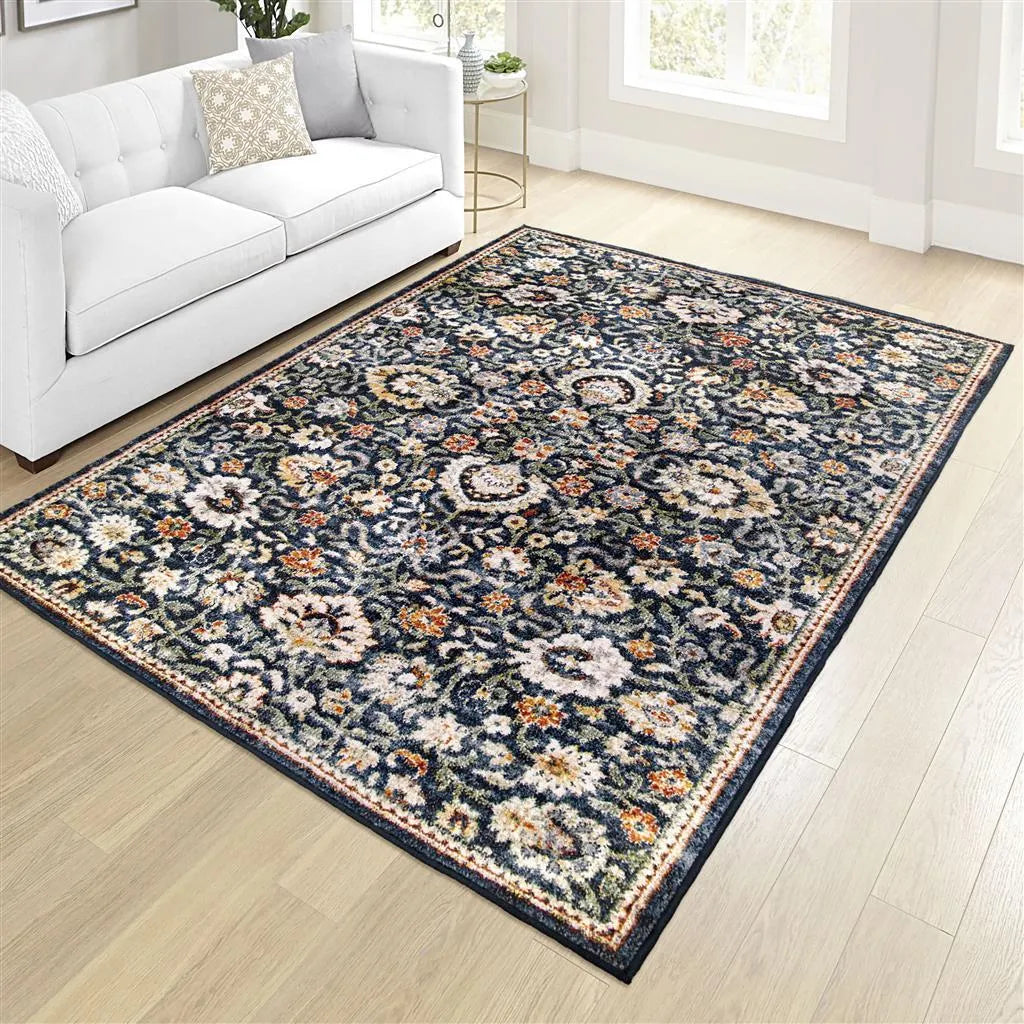 Imperial By Palmetto Living 9516 Tennyson Distressed Navy Rugs - Baconco