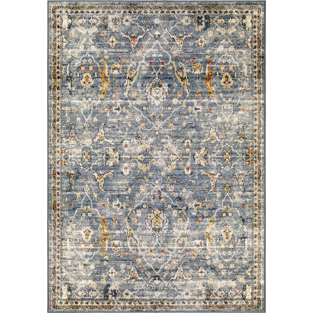 Imperial By Palmetto Living 9517 Ankara Field Distressed Blue Rugs - Baconco