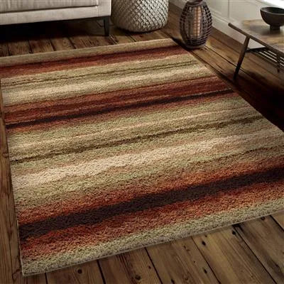 Impressions Shag 3709 Sundown Red Rug - Baconco