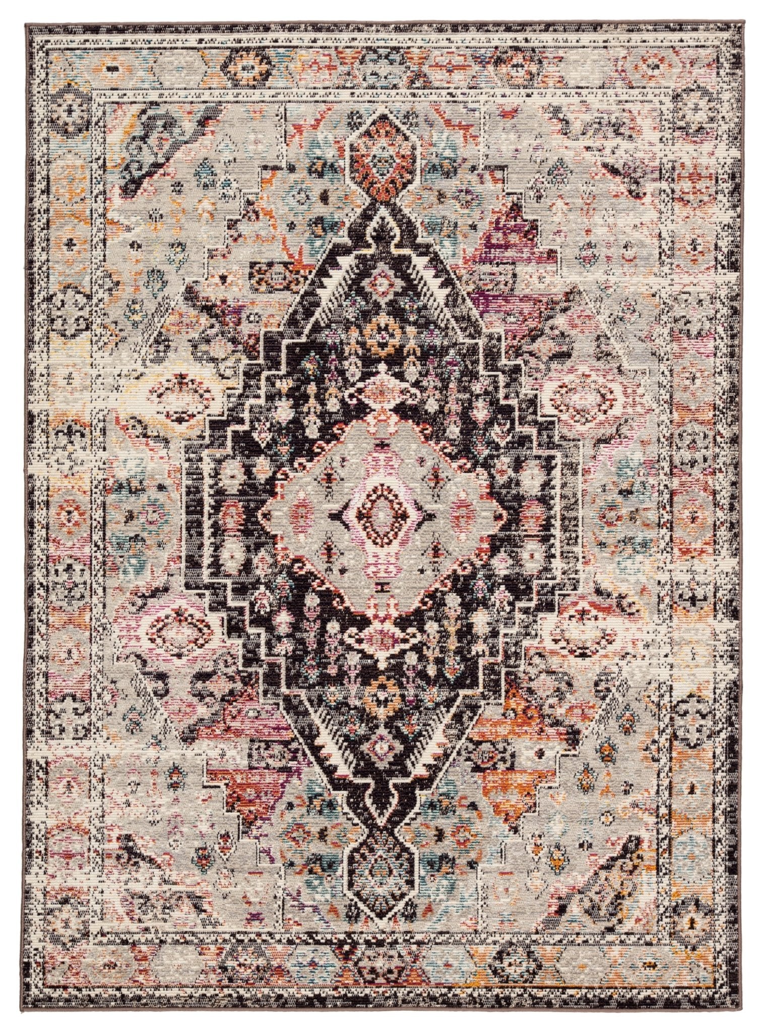 Indie Ide01 Farra Brown/Pink Rug - Baconco