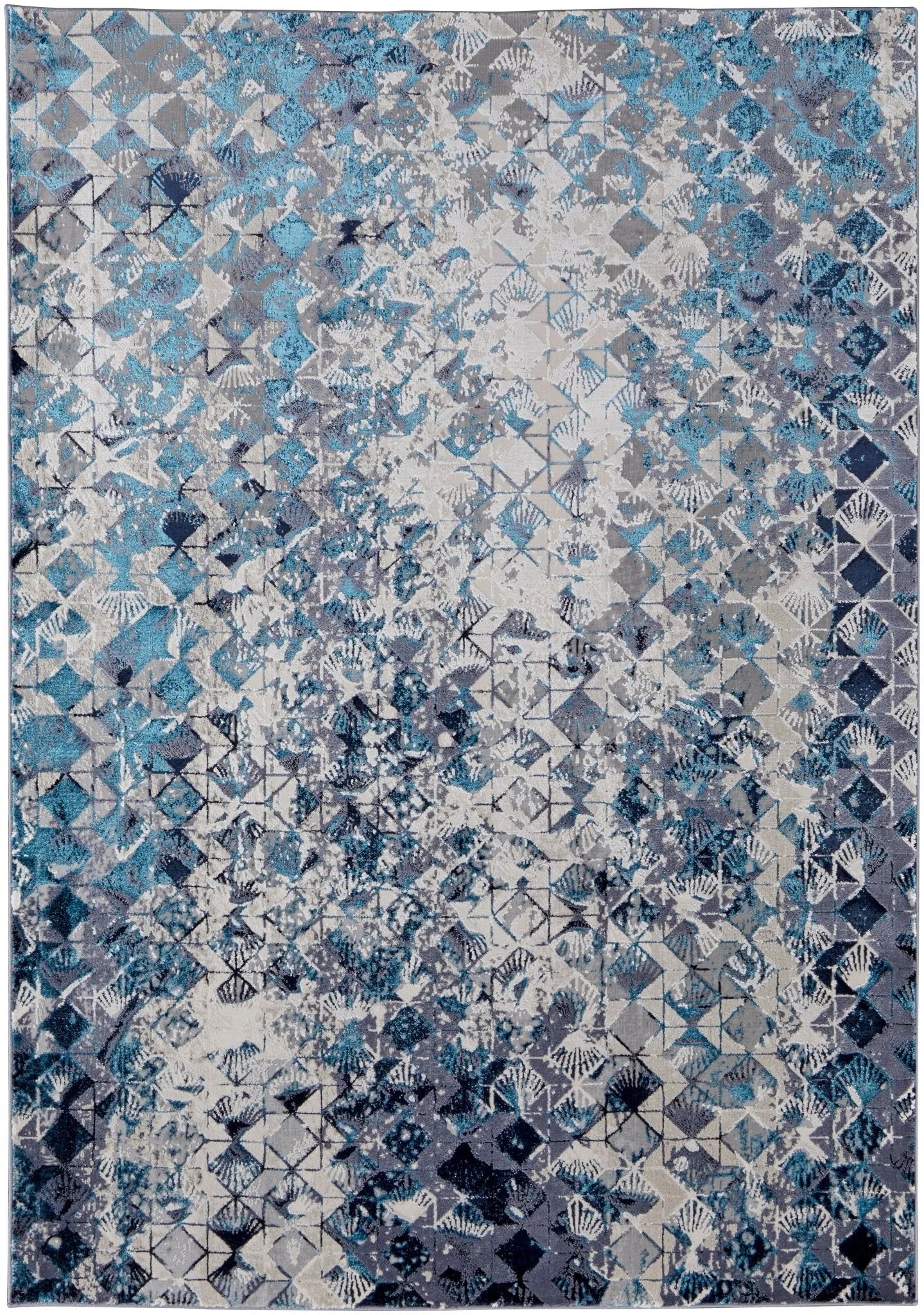 Indio IND39H0F Blue/Ivory Rug - Baconco