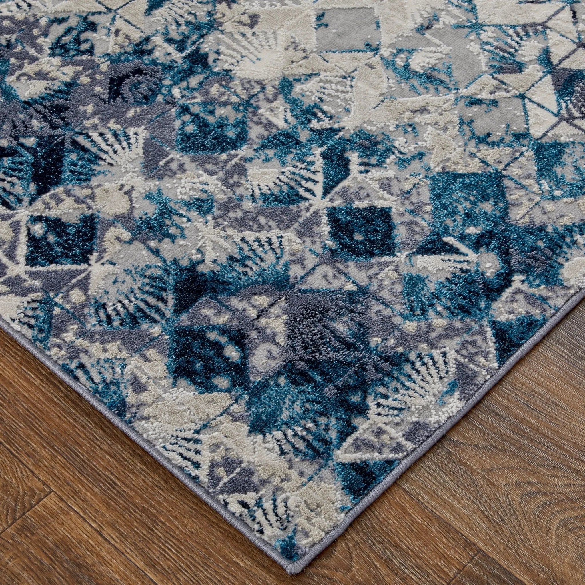 Indio IND39H0F Blue/Ivory Rug - Baconco