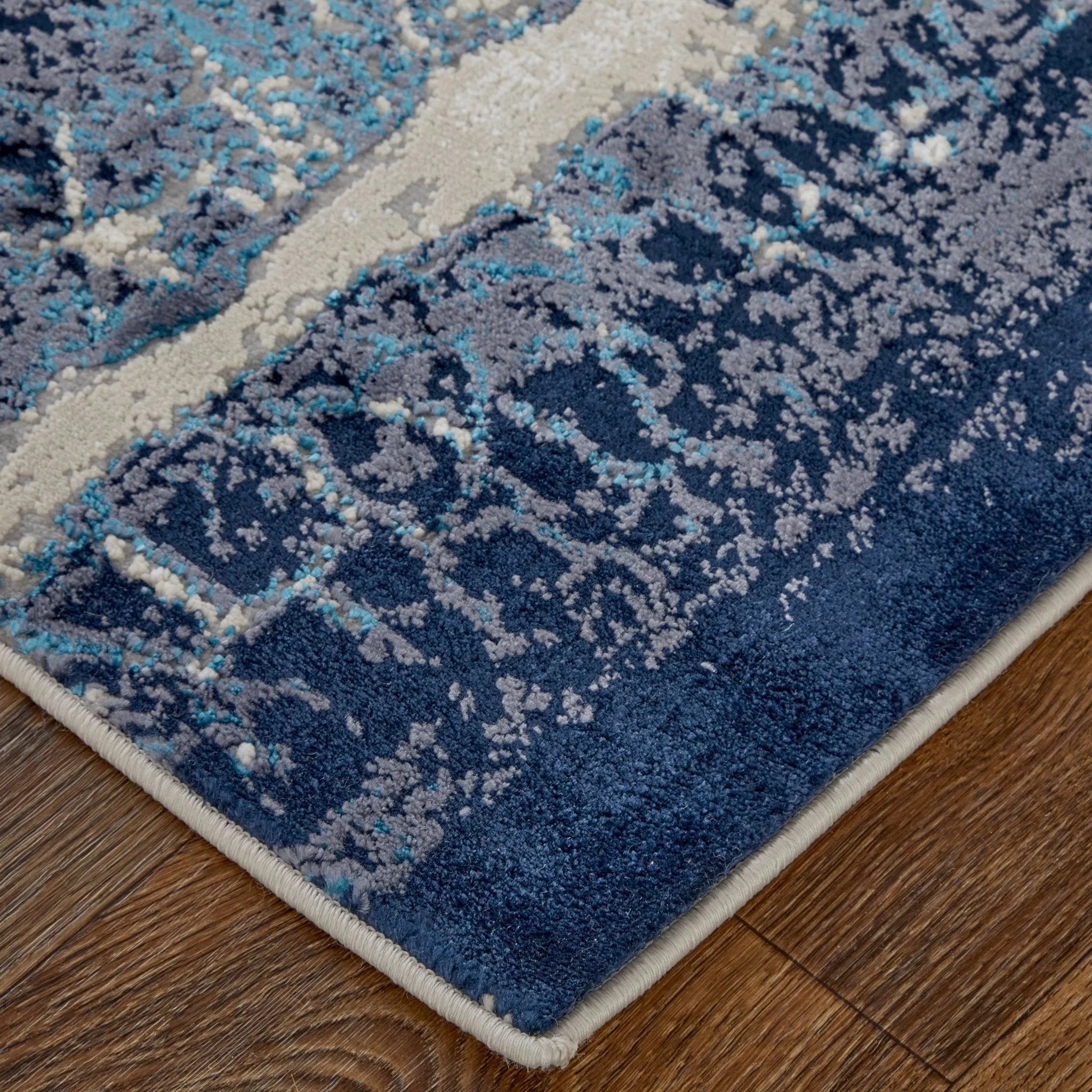 Indio IND39H2F Ivory/Blue Rug - Baconco