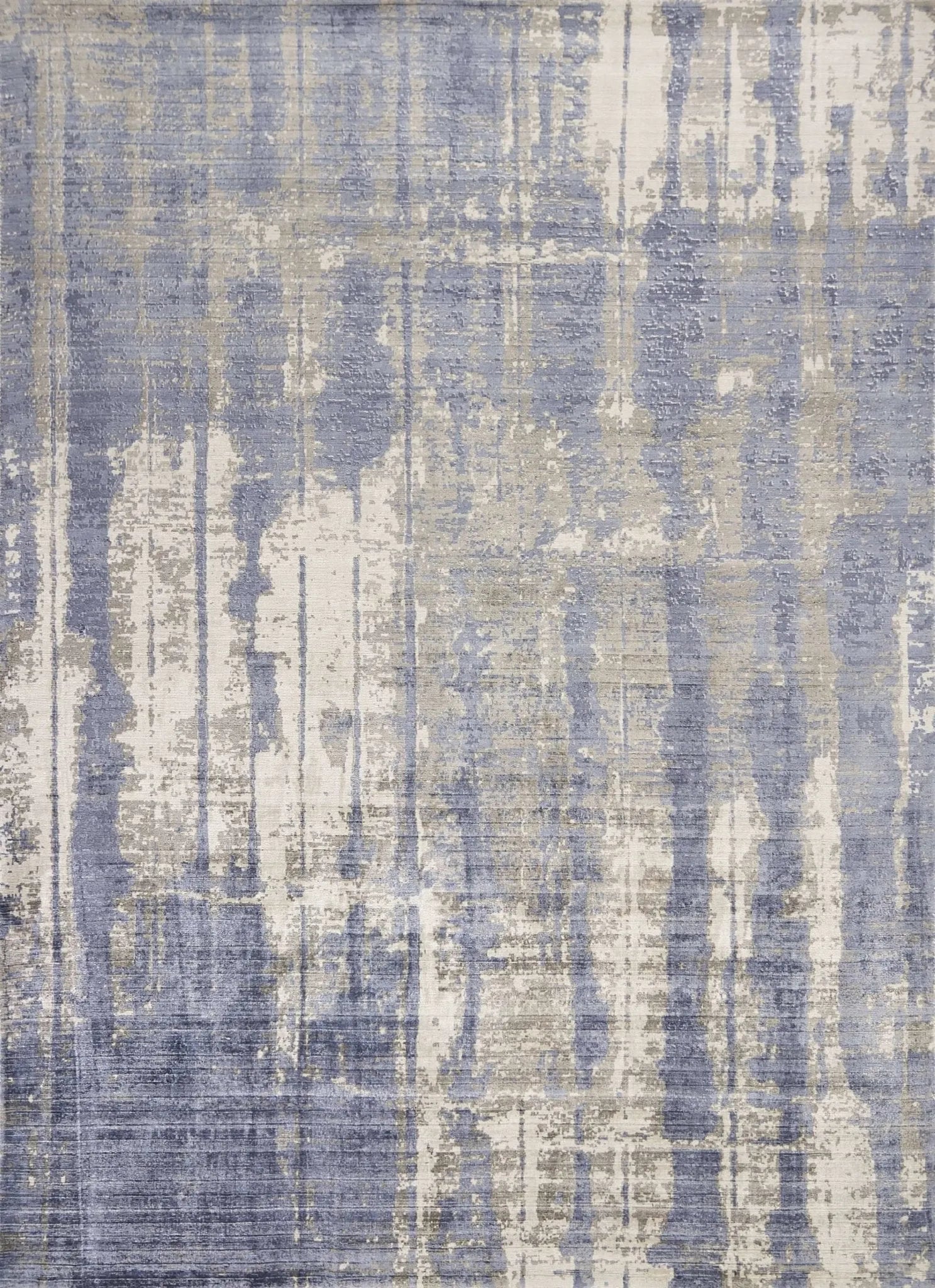 Indulge 802 Drizzle Grey/Blue Rug - Baconco