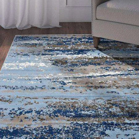 Infinity LR81319 L. Blue S. Blue Rug - Baconco