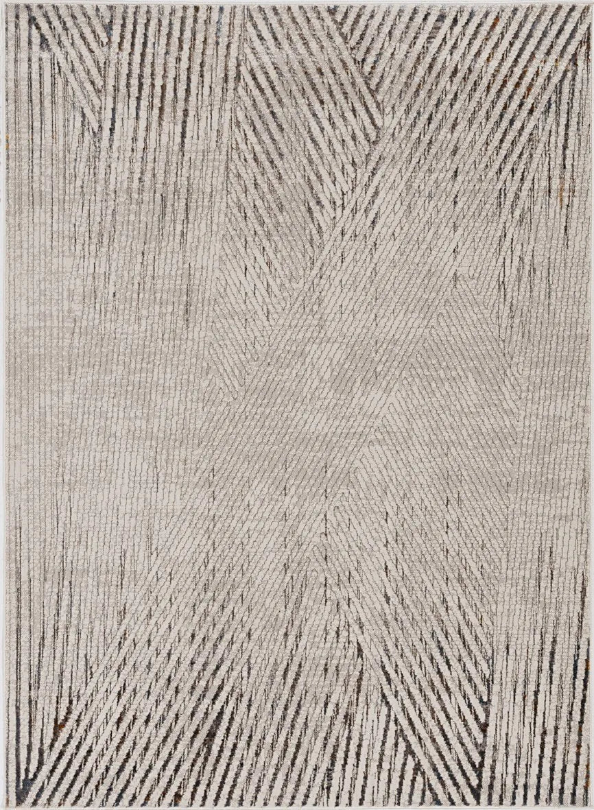 Inspire 7504 Ivory/Grey Parker Rug - Baconco