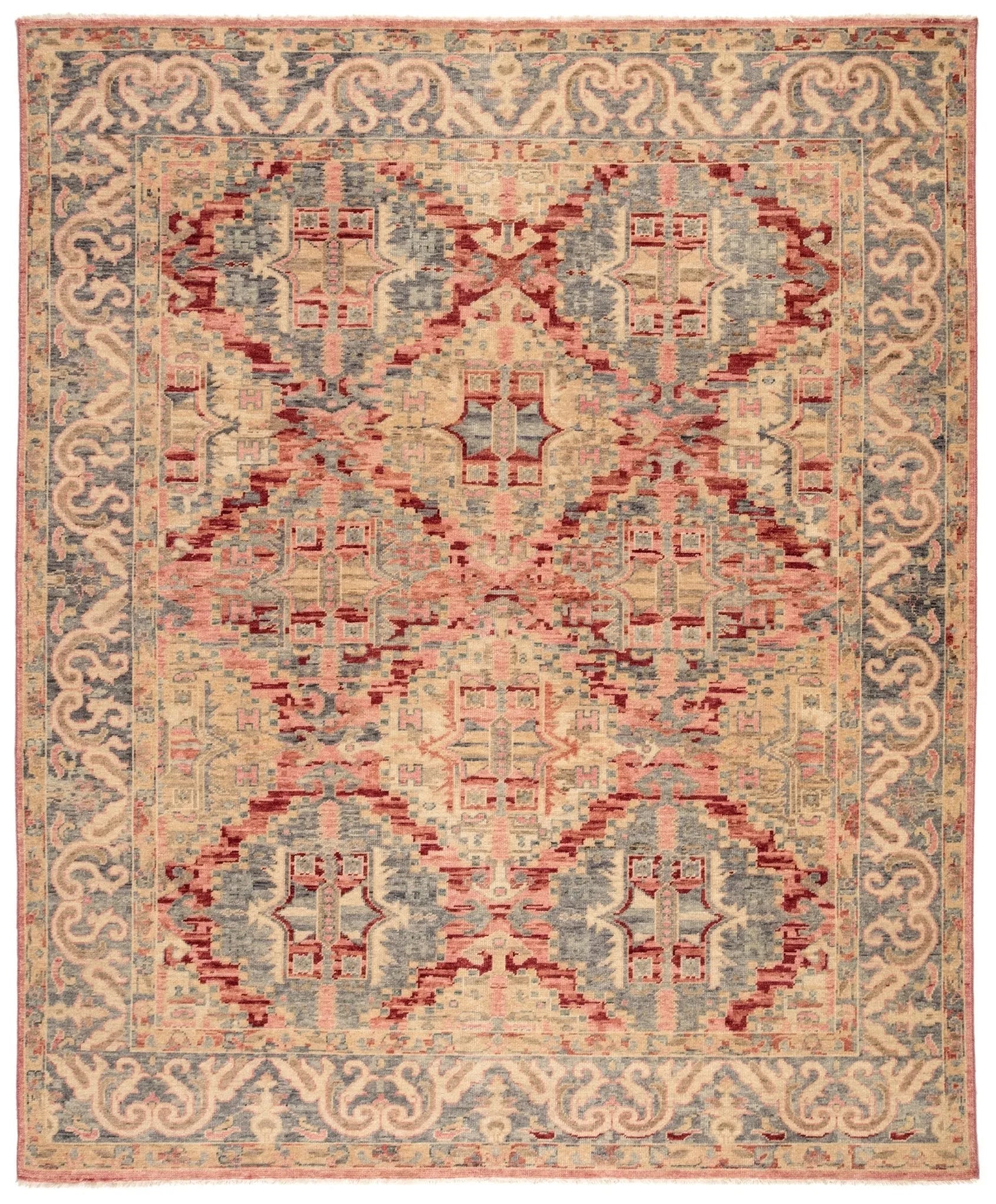 Inspirit ISP01 Taryn Beige/Pink Rug - Baconco