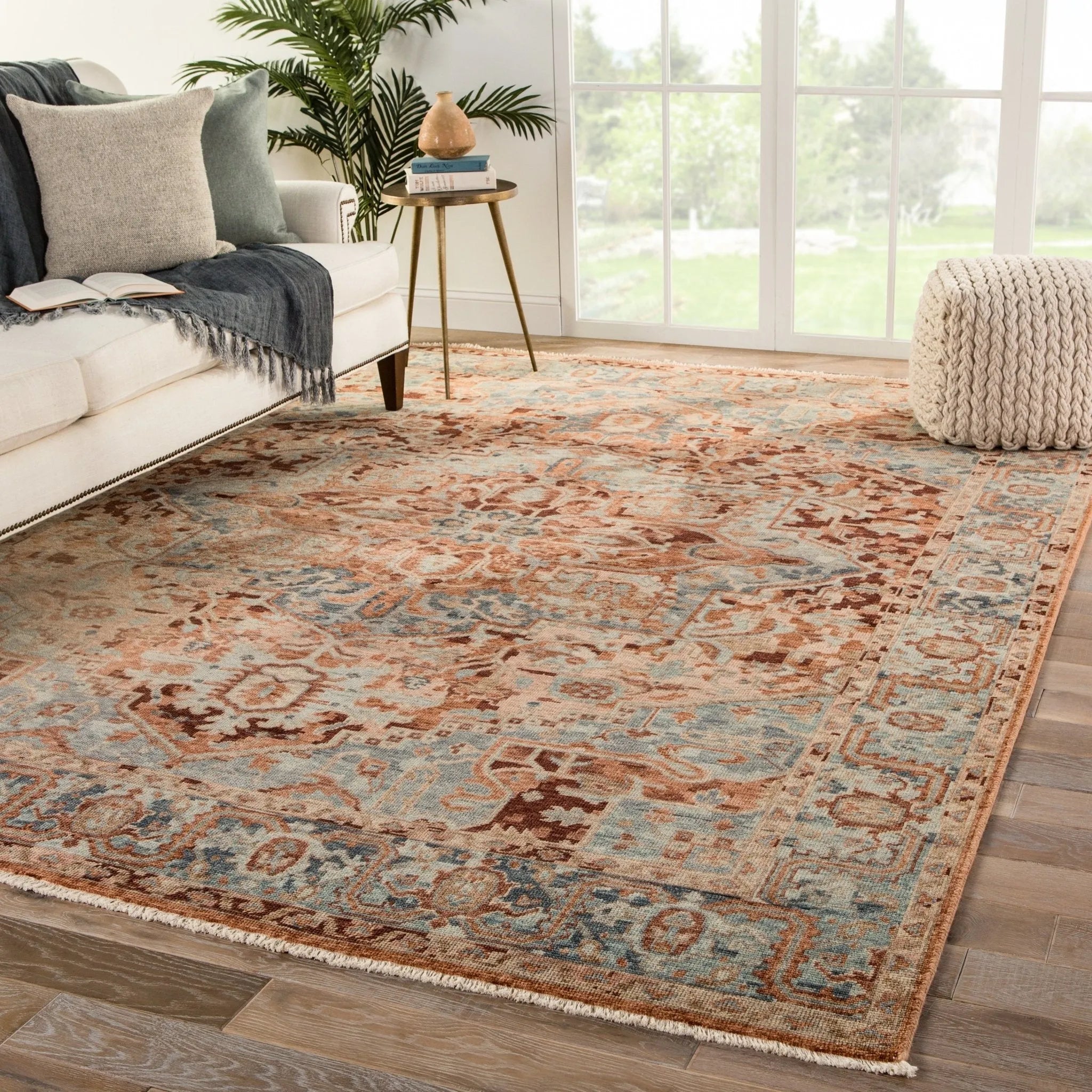 Inspirit ISP03 Elyas Pink/Blue Rug - Baconco