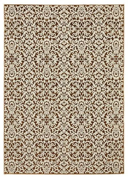 Intrigue INT02 Rust/Ivory Rug - Baconco