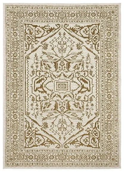 Intrigue INT03 Gold/Ivory Rug - Baconco