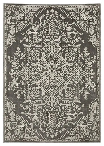 Intrigue INT12 Beige/Grey Rug - Baconco