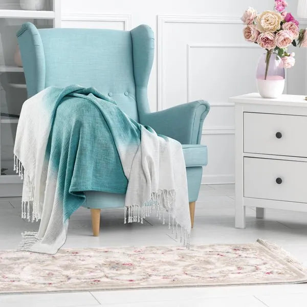 Iridescence 80262ABL Angel Blue Throw Blanket - Baconco