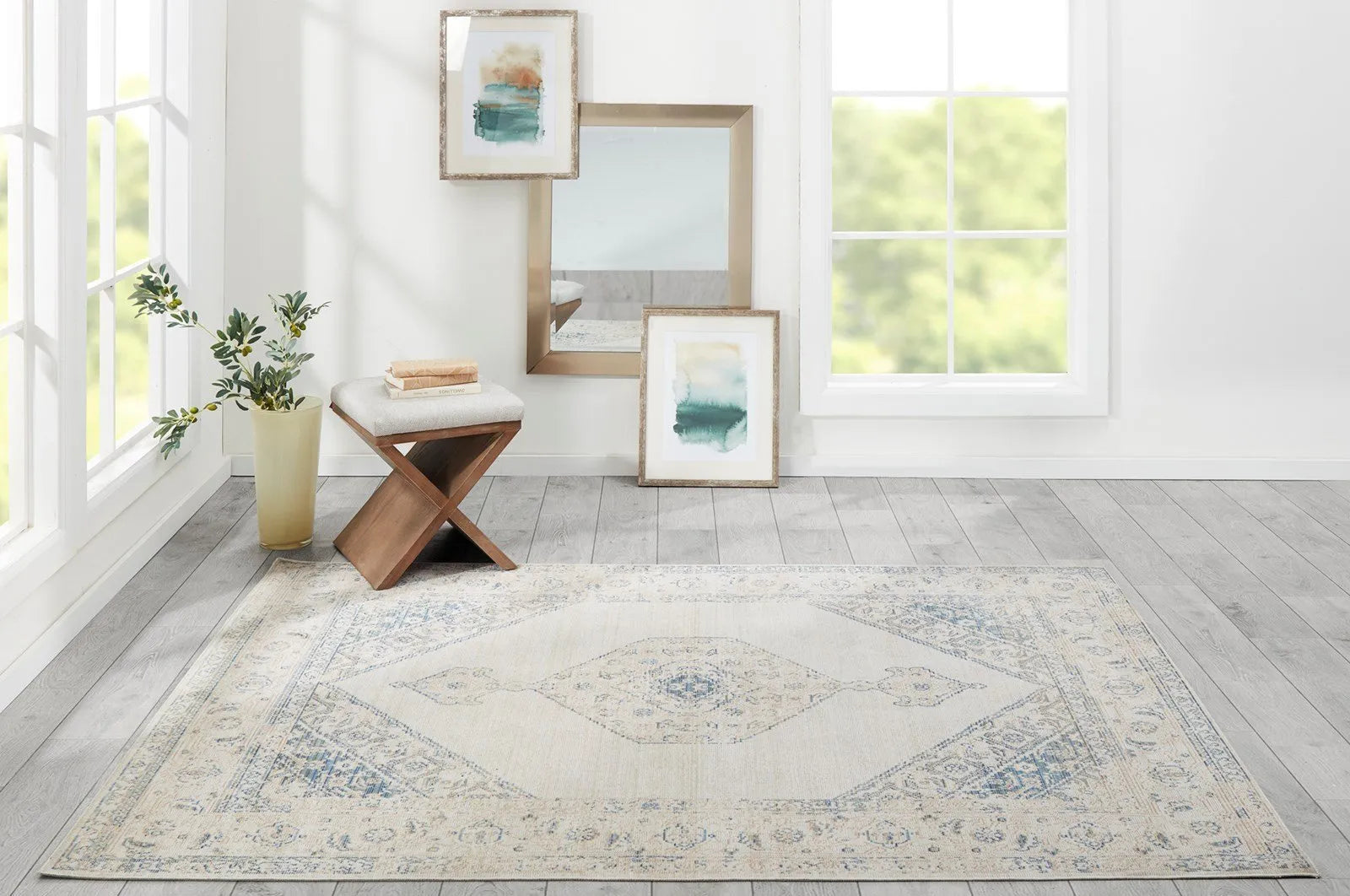 Isabella Isa10 Blue Rugs - Baconco