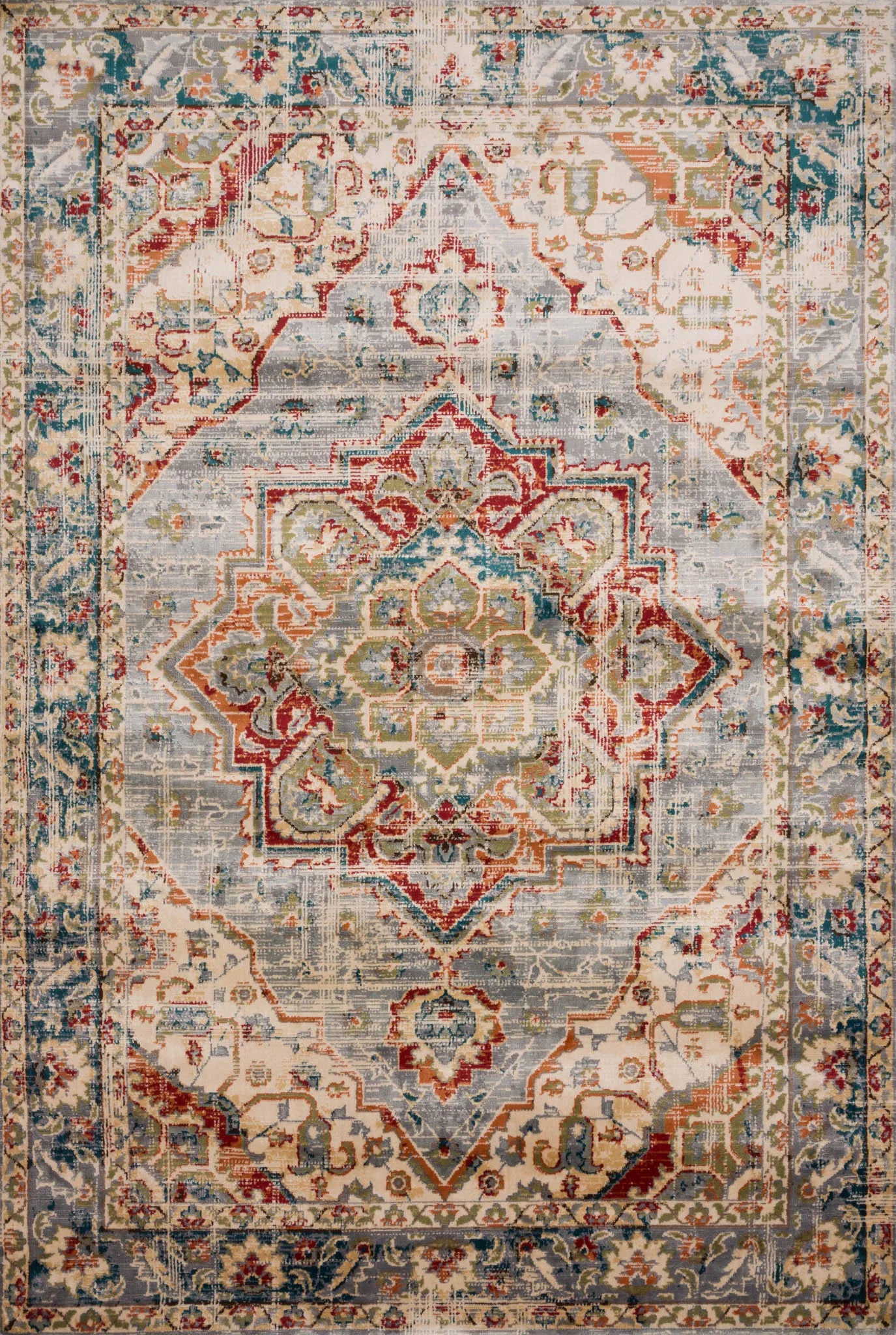 Isadora ISA-02 Oatmeal/Multi Rug - Baconco