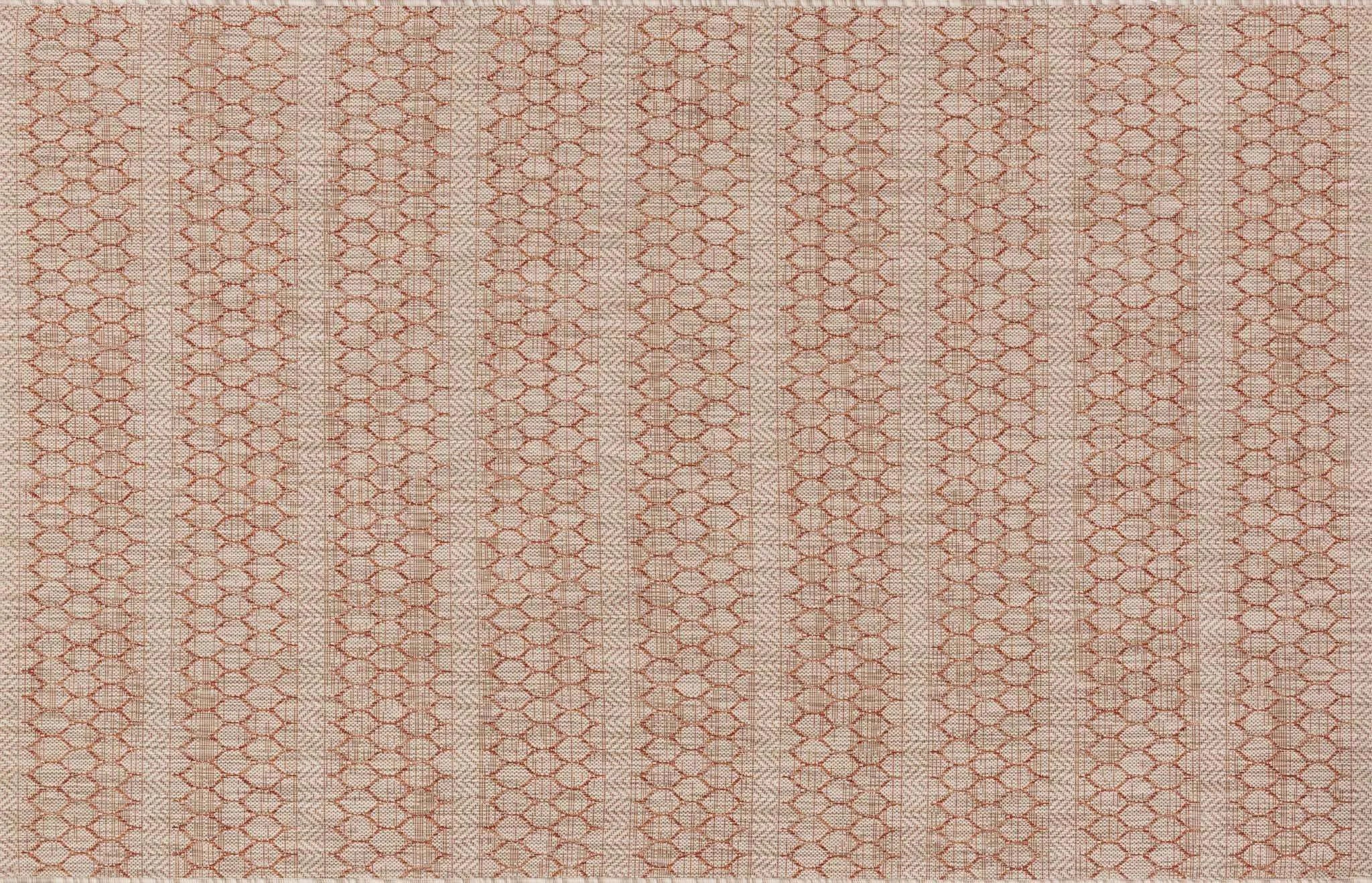 Isle IE 01 Beige / Rust Rug - Baconco