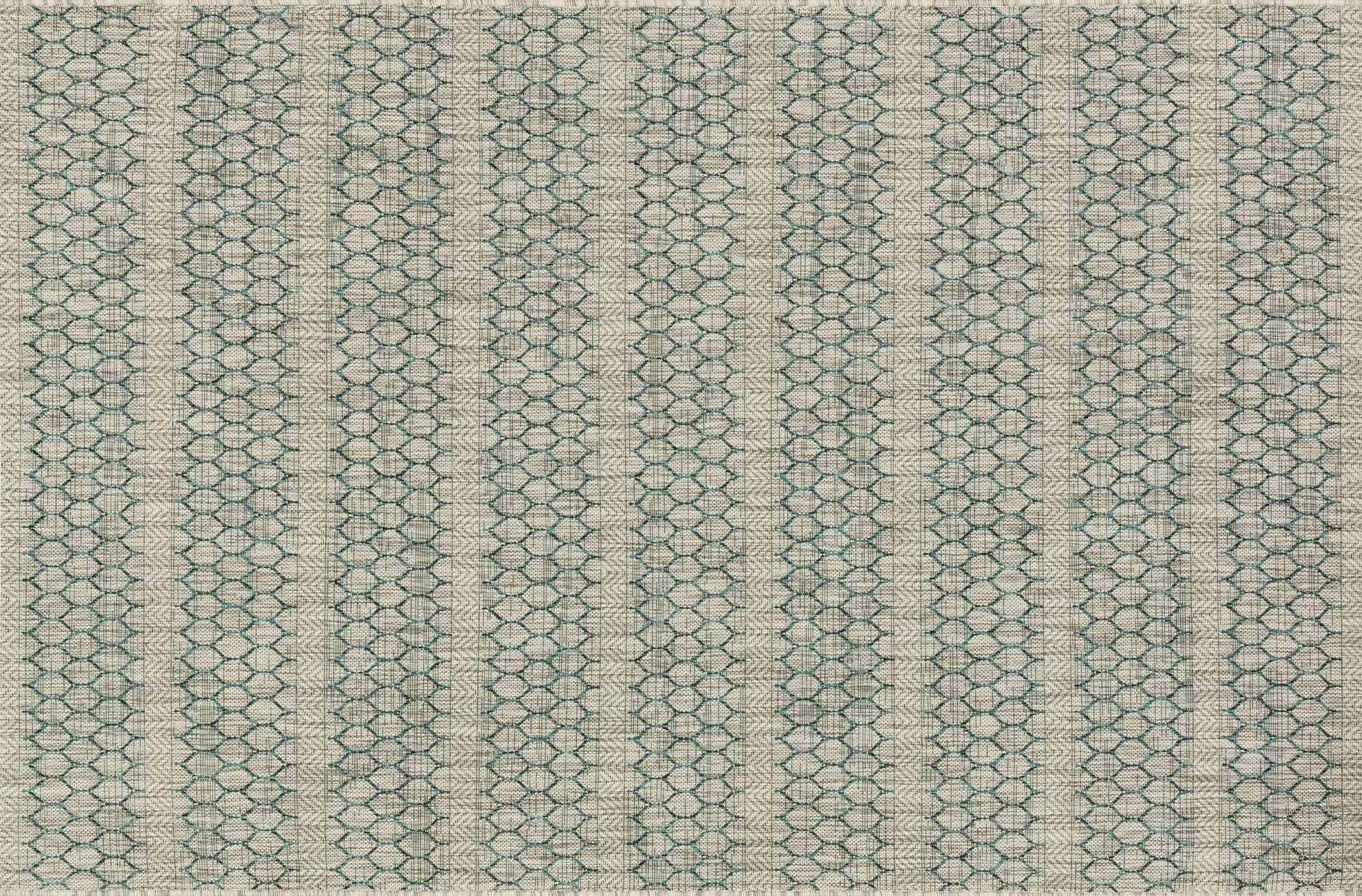 Isle IE 01 Grey / Teal Rug - Baconco