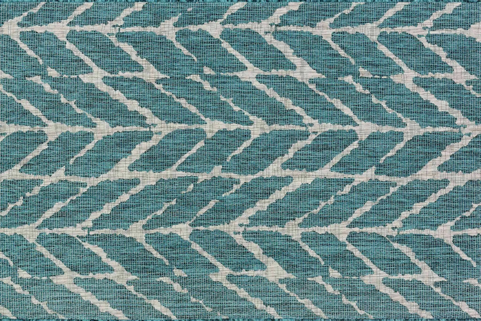 Isle IE 02 Teal / Grey Rug - Baconco