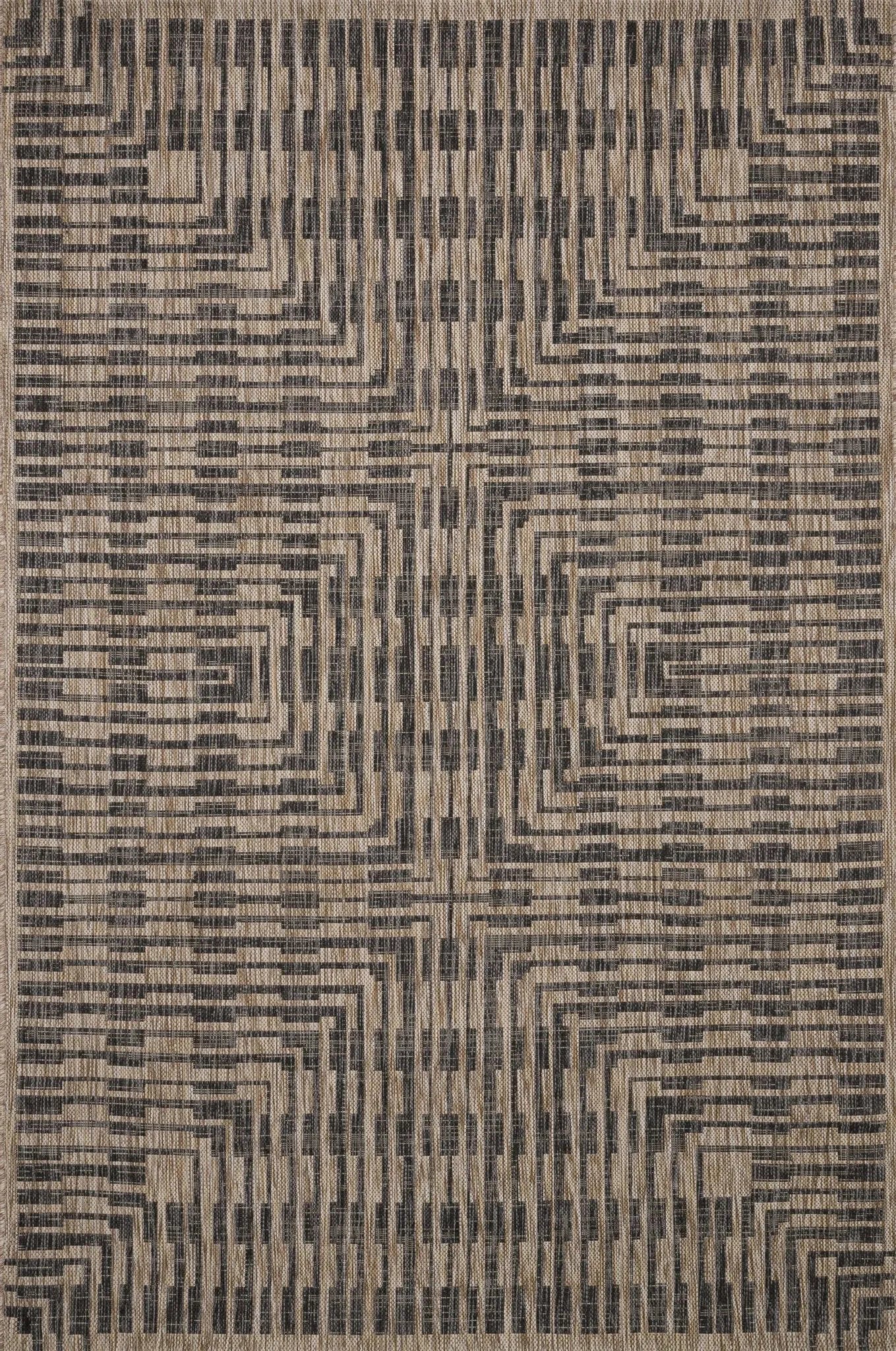 Isle IE 09 Brown Black Rug - Baconco