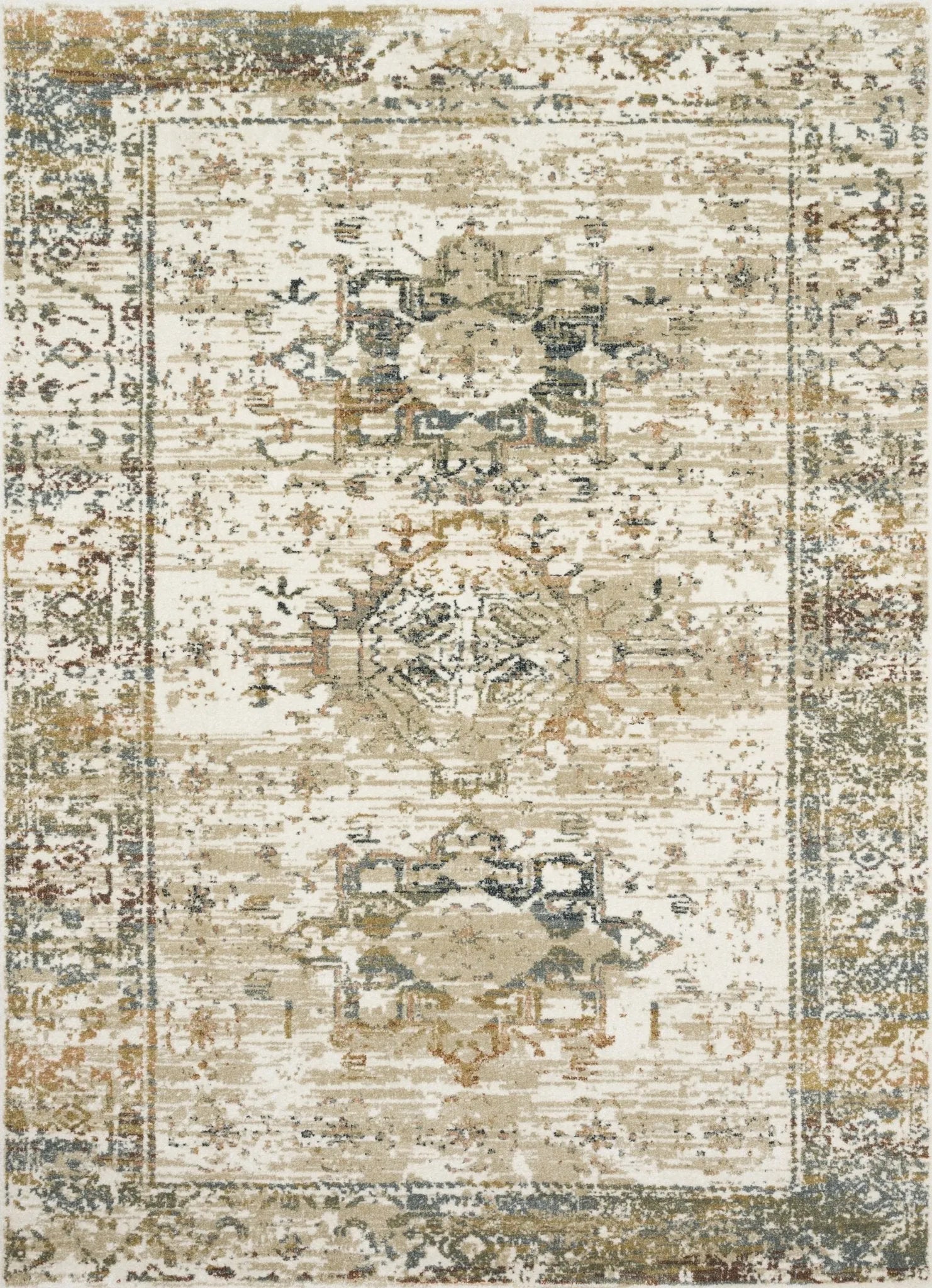 James by Magnolia Home JAE-02 Ivory/Multi Rug - Baconco