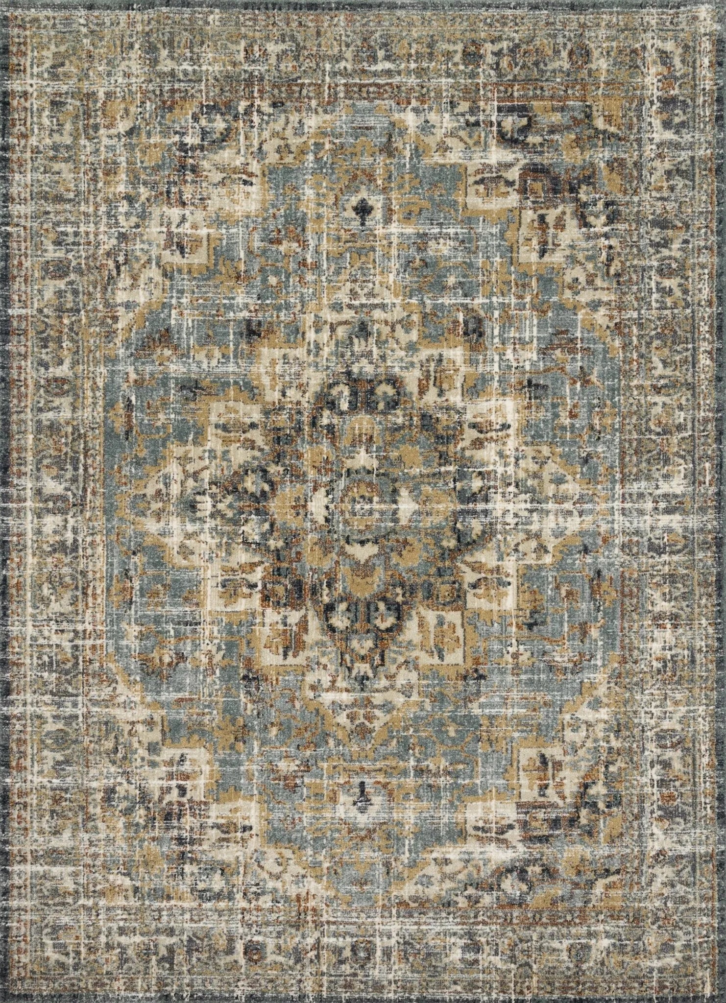 James by Magnolia Home JAE-04 Sky/Multi Rug - Baconco