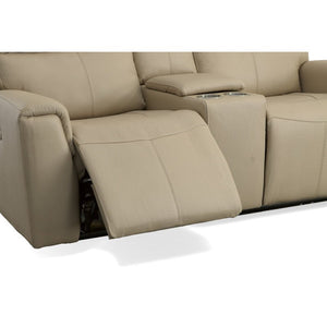 Jarvis Power Reclining Loveseat with Console and Power Headrests - Baconco