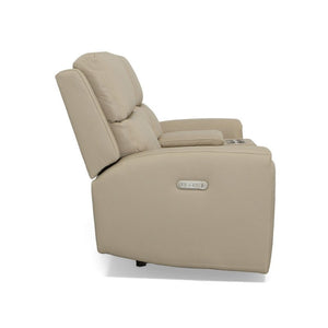 Jarvis Power Reclining Loveseat with Console and Power Headrests - Baconco