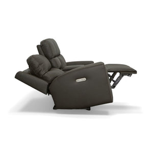 Jarvis Power Reclining Loveseat with Console and Power Headrests - Baconco