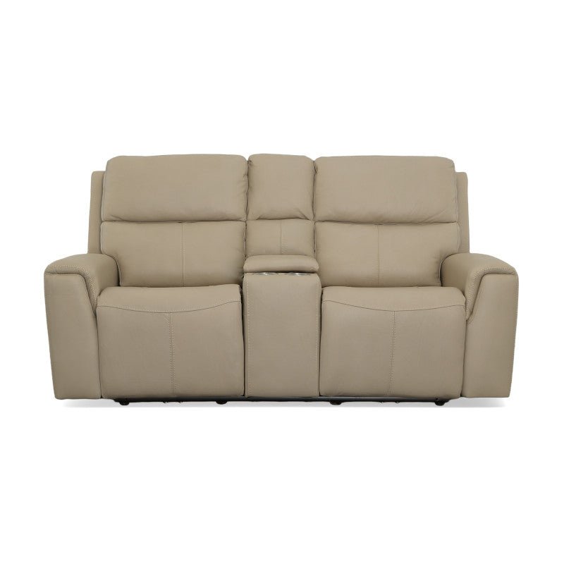 Jarvis Power Reclining Loveseat with Console and Power Headrests - Baconco