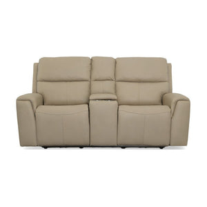 Jarvis Power Reclining Loveseat with Console and Power Headrests - Baconco