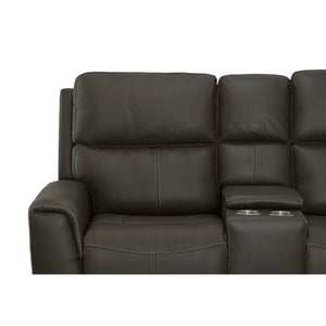 Jarvis Power Reclining Loveseat with Console and Power Headrests - Baconco