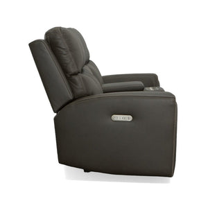 Jarvis Power Reclining Loveseat with Console and Power Headrests - Baconco