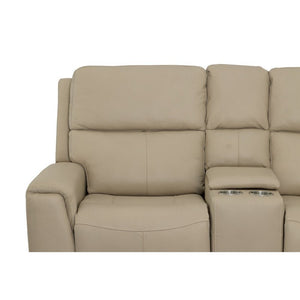 Jarvis Power Reclining Loveseat with Console and Power Headrests - Baconco