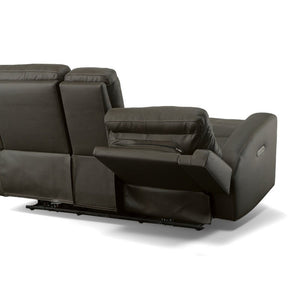 Jarvis Power Reclining Loveseat with Console and Power Headrests - Baconco