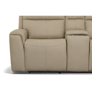 Jarvis Power Reclining Loveseat with Console and Power Headrests - Baconco