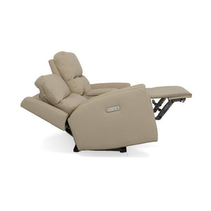 Jarvis Power Reclining Loveseat with Console and Power Headrests - Baconco