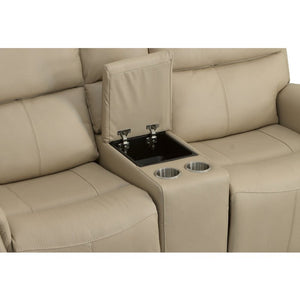 Jarvis Power Reclining Loveseat with Console and Power Headrests - Baconco