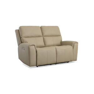 Jarvis Power Reclining Loveseat with Power Headrests - Baconco