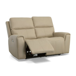 Jarvis Power Reclining Loveseat with Power Headrests - Baconco